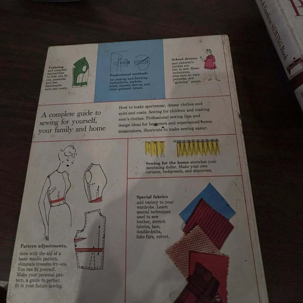 2 Vintage Better Homes & Gardens Sewing Books 1961 & 1964 Hardcover Sewing Lot